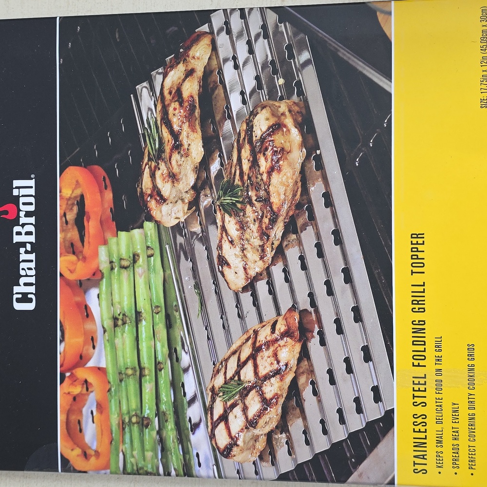 Stainless Steel Folding Grill Topper